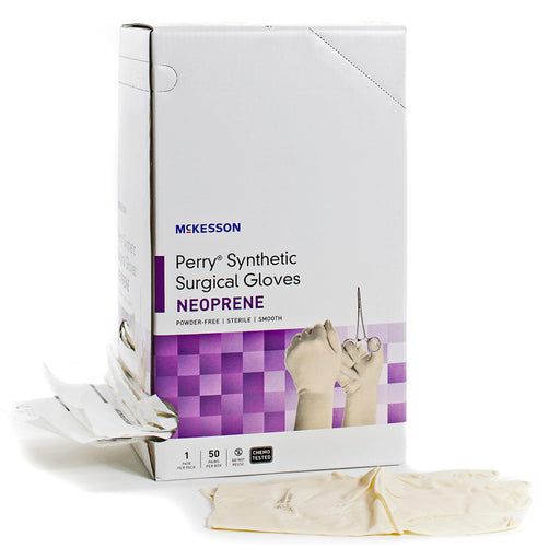 Surgical Gloves, Perry Synthetic Neoprene Powder-Free Sterile Surgical Gloves