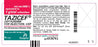 Tazicef (Ceftazidime Pentahydrate Injection) 1 Gram Vials Package Label for antibiotic treatment of severe respiratory and bacterial infections.