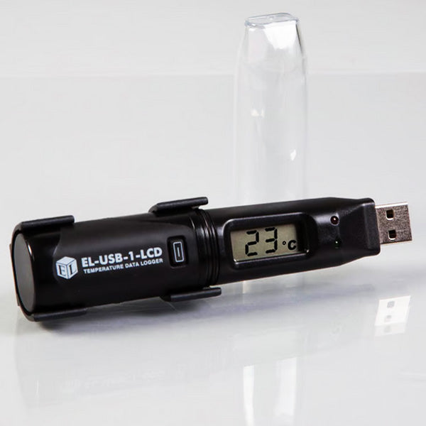 Image of Temperature Data Logger with USB Connector, ideal for precise monitoring of vaccine and medication storage conditions.