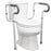 Toilet Safety Rail with Padded Arms, Adjustable Height