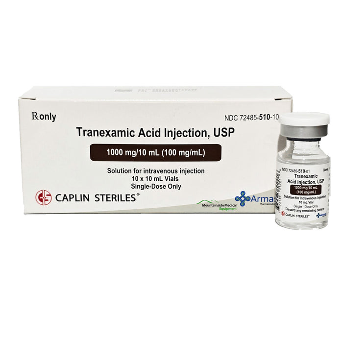 Tranexamic Acid (TXA) for Injection 1000 mg by Armas Pharmaceuticals NDC 72485-0510-10