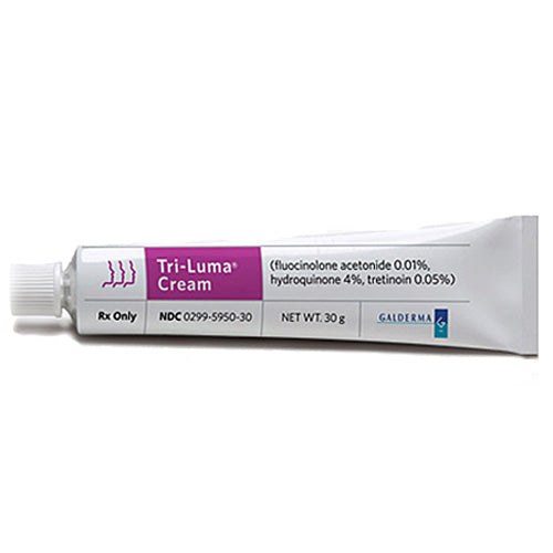 TriLuma Cream Fluocinolone 001 Tretinoin 005 Hydroquinone 4 30 gram Tube Melasma Treatment Requires Refrigeration RX
