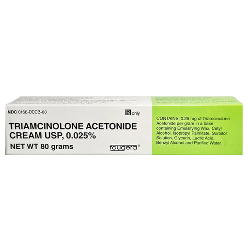 Triamcinolone Acetonide Cream 0.025% NDC 00168-0003-80