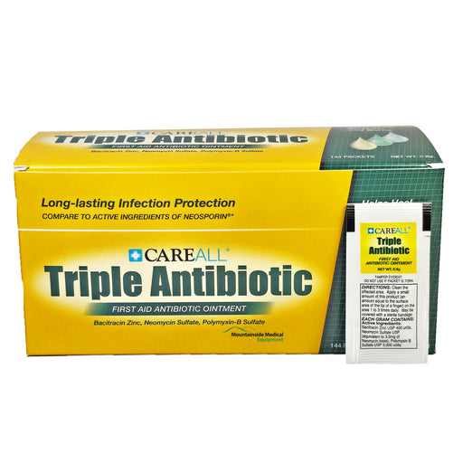 Triple Antibiotic Ointment Packets 09 gram by CareAll 144Box