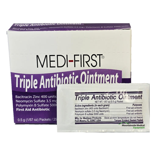 Triple Antibiotic Ointment Packets 25Box