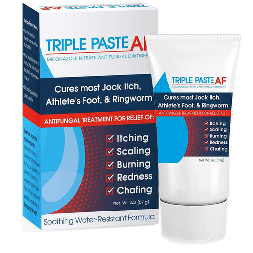 Triple Paste AF Antifungal Ointment (2% Miconazole Nitrate) for effective fungal infection treatment and soothing skin care.