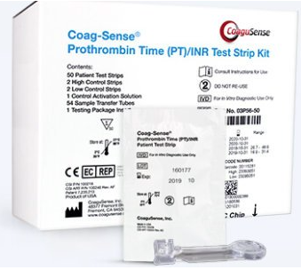 CoagSense PTINR Coagulation Test Strips Kit 50Box