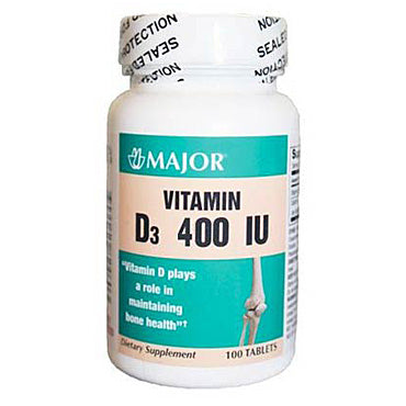 Vitamin D Tablets 400u (Cholecalciferol) by Major Pharma