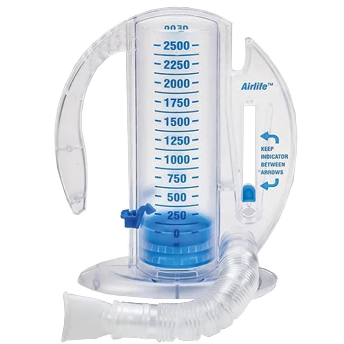 Volumetric Incentive Spirometer with One-Way Valve Adult Size by AirLife 001903A