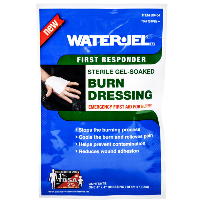 Water Jel Burn Stop Burn Dressing Hydrogel 4 x 4 
