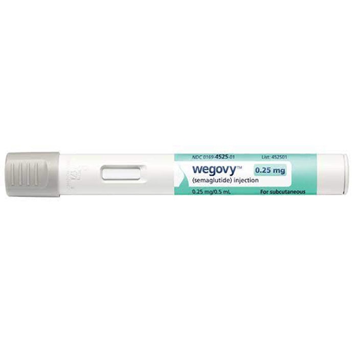 Wegovy (semaglutide) Injector 0.25 mg/0.5 mL