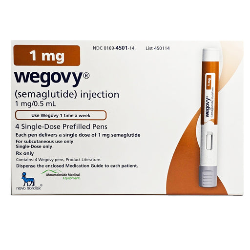 Wegovy semaglutide Weight Loss Injection 1 mg NDC 00169-4501-14