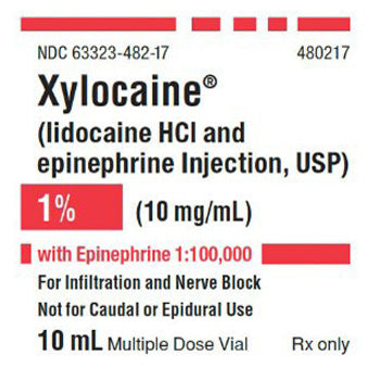 Image of Xylocaine Lidocaine HCl with Epinephrine Injection 1% vial, ensuring effective local anesthesia and controlled analgesia.