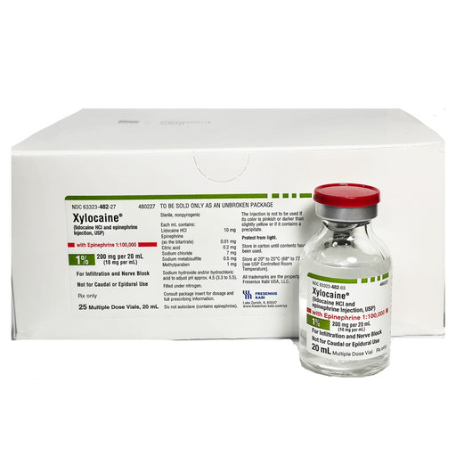 Xylocaine lidocaine HCl 1% and Epinephrine 1% Injection by Fresenius NDC 63323-0482-27