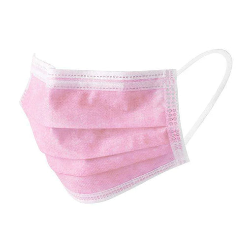 Face Mask, Earloop ASTM Level 1, Pink, 50/bx Safe Mask providing protective, hypoallergenic care.