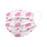 Face Mask, ASTM Level 3, Pink & White Hibiscus, 50/bx, EcoBee; offers top-tier protection and style.