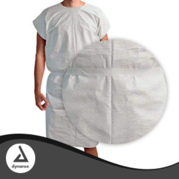 Comfortable examination gown ensuring patient dignity and hygiene during medical procedures and check-ups.