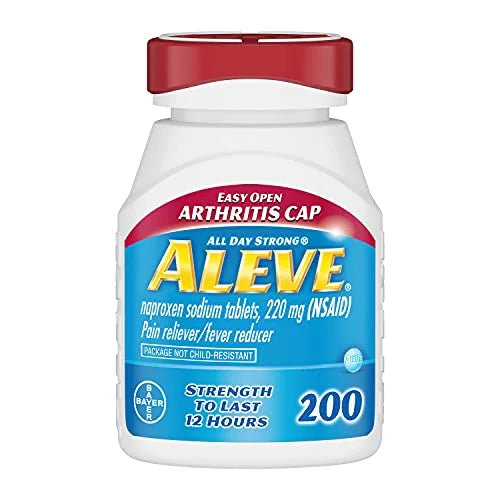 Aleve Pain Reliever Naproxen Sodium 220mg Caplets 200 ct