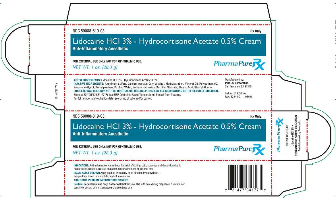 Lidocaine HCI 3% Hydrocortisone Acetate Rectal Relief Cream