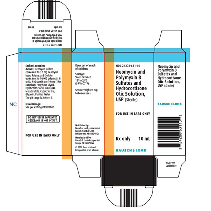 Neomycin, Polymyxin B and Hydrocortisone Combination Ear Drops, 10 mL ...