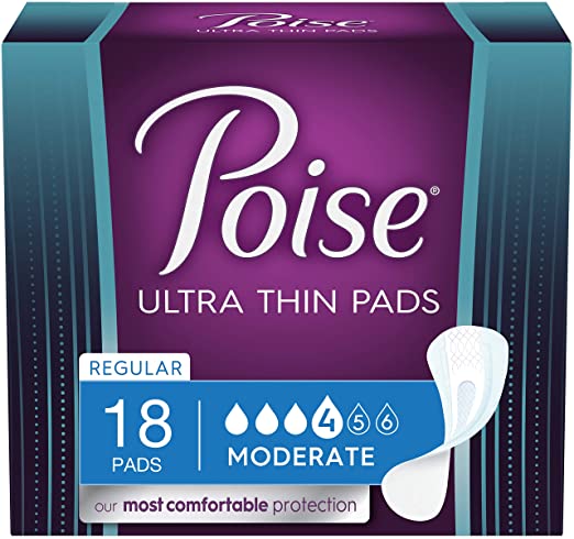 Poise Active Incontince Panty Liners with Wings Long Light 26