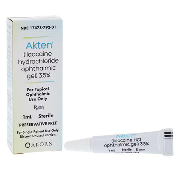 Buy Thea Pharma Akten Lidocaine HCl Topical Ophthalmic Gel 3.5% 1 mL Preservative Free  online at Mountainside Medical Equipment