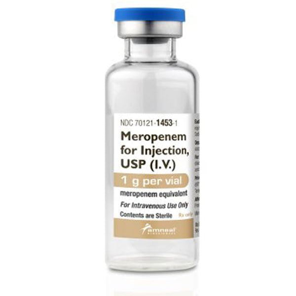 Meropenem for Injection 500 mg Vials (10 Pack) by Amneal — Mountainside ...