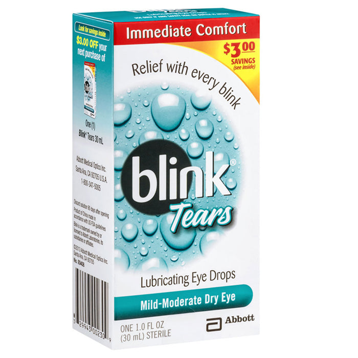 Blink Tears Lubricating Eye Drops, Mild Moderate Dry Eye, 1 fl oz 