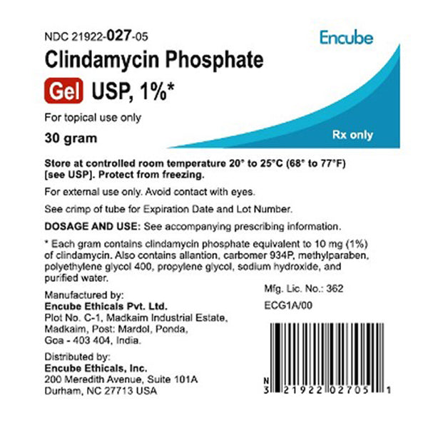 Clindamycin Phosphate 1% Topical Solution 30mL — Mountainside