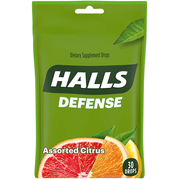 Halls Defense Assorted Citrus Vitamin C Drops, 3.28 oz - Harris Teeter