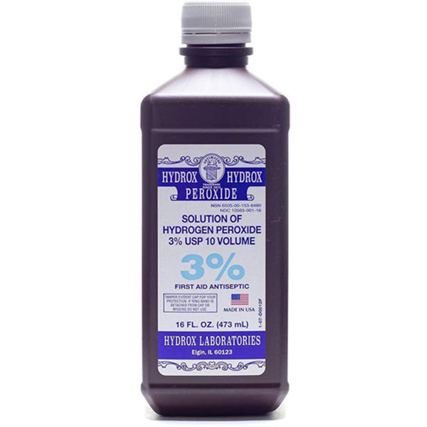 Hydrogen Peroxide 3 16 oz Bottle