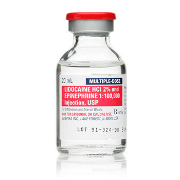 Lidocaine 2% for Injection 2 mL Single Dose Vial 25/Tray (Rx) —  Mountainside Medical Equipment