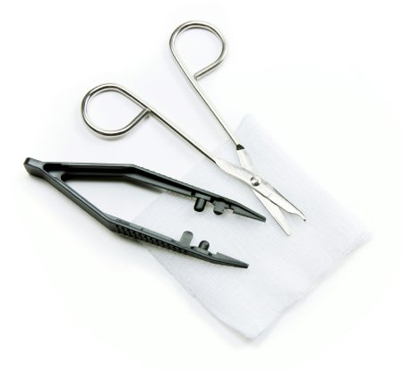 Suture Removal Kit with Metal Scissors & Forceps, Sterile — Mountainside  Medical Equipment