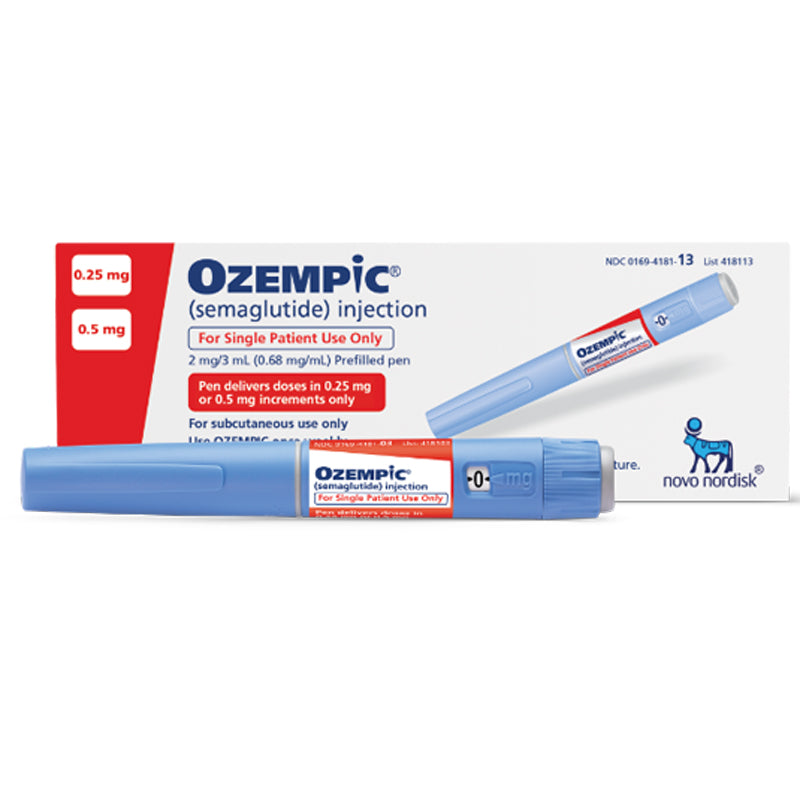 Razones para considerar Ozempic®  Ozempic® (semaglutide) injection 0.5 mg, 1  mg, or 2 mg