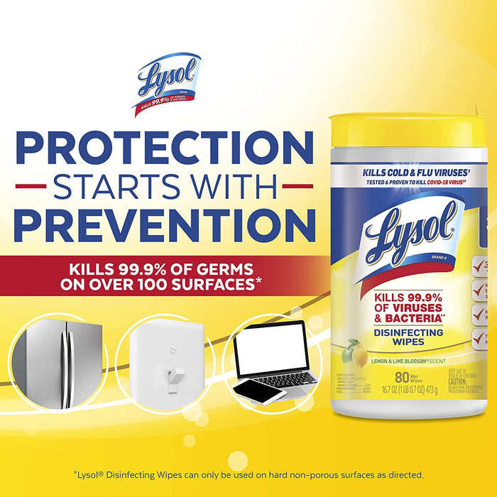 Lysol Disinfectant Wipes, Multi-Surface Antibacterial Cleaning Wipes F —  Mountainside Medical Equipment
