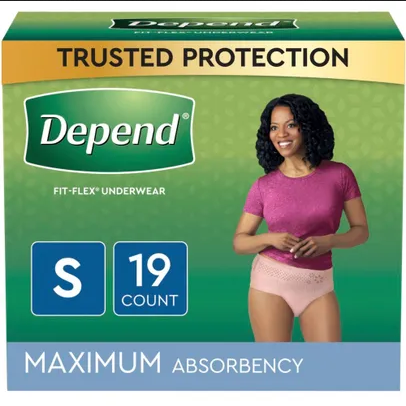 Depend Silhouette Incontinence Underwear for Women Small Maximum Absorbency