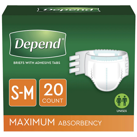 Depend Fitted Briefs Maximum Asborbency Incontinence Protection with A —  Mountainside Medical Equipment