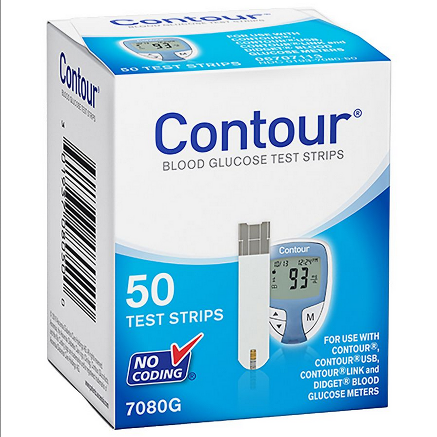 Bayer Contour Blood Glucose Test Strips, 50 Count — Mountainside 