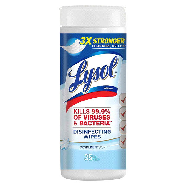 Lysol To Go Disinfectant Spray Crisp Linen Travel Size 1 oz (Pack