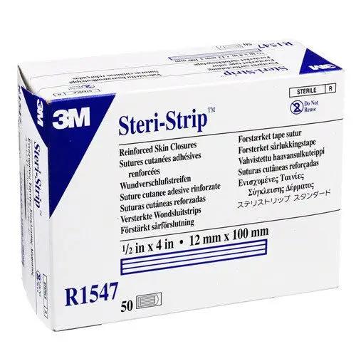 3M Steri-Strip Reinforced Adhesive Skin Closures #R1547- 6 Strips