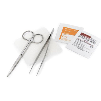 2Pcs Suture Removal Kit Surgical Stitch Spencer Scissors Adson