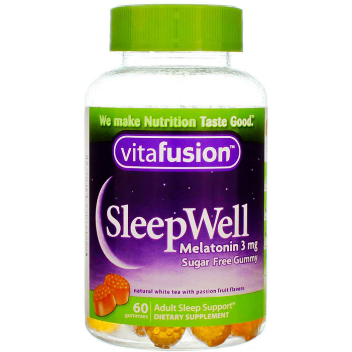 Vitafusion SleepWell Sleep-Aid Melatonin Gummies, Sugar-Free 60 Count ...