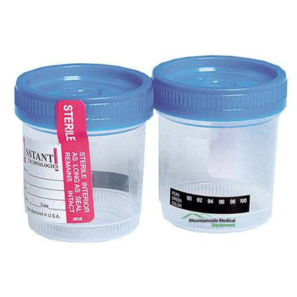 Alere Urine Specimen Collection Cup with Temperature Strip, 25 Pack