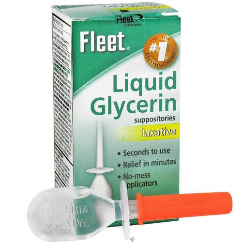  Fleet Laxative Glycerin Suppositories for Adult