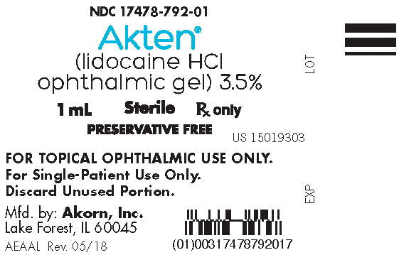 Buy Thea Pharma Akten Lidocaine HCl Topical Ophthalmic Gel 3.5% 1 mL Preservative Free  online at Mountainside Medical Equipment