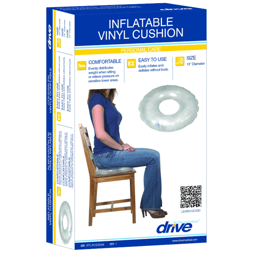 Inflatable Lumbar Support Pillow Removable Relieve Pain Inflatable
