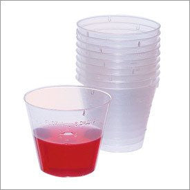 1oz clear plastic cups (100 pack sleeves) - CASE OF 100