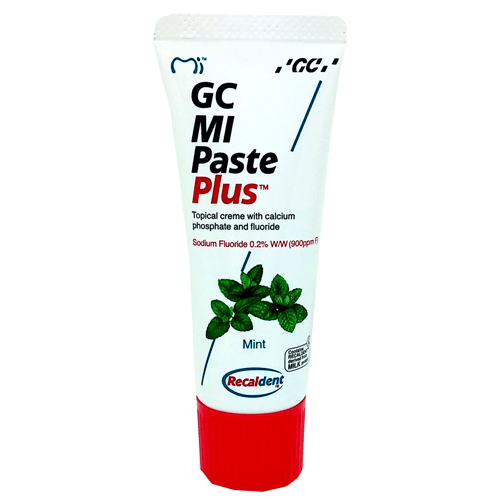 GC MI PASTE PLUS STRAWBERRY TOPICAL TOOTH CREAM WITH RECALDENT 1 TUBE OF 40  GM