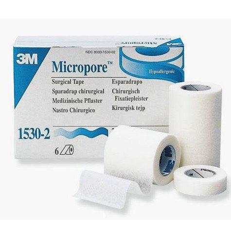 3M Micropore Skin Friendly Surgical Paper Tape, White – 1 Inch x