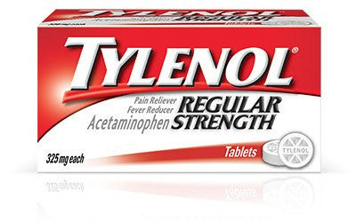 Tylenol Regular Strength Pain Reliever 325mg 100 Tablets — Mountainside ...